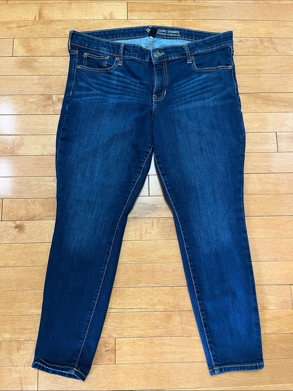 GAP Women's Legging Skimmer Skinny Jeans in Dark Blue Wash